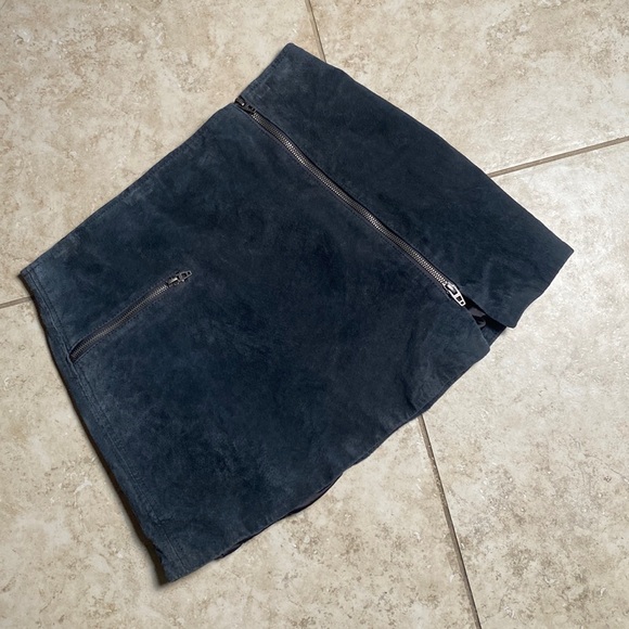 Blank NYC Skirts Blanknyc Size 29 0 Leather Skirt Zipper Front